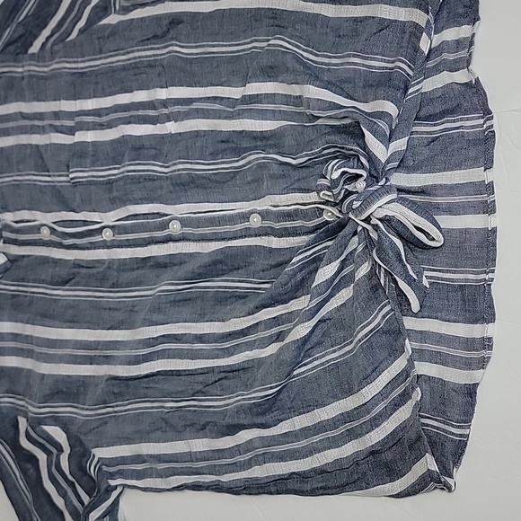 Dylan Woven Stripe Tie Top / Size M.NWOT - Picture 9 of 11